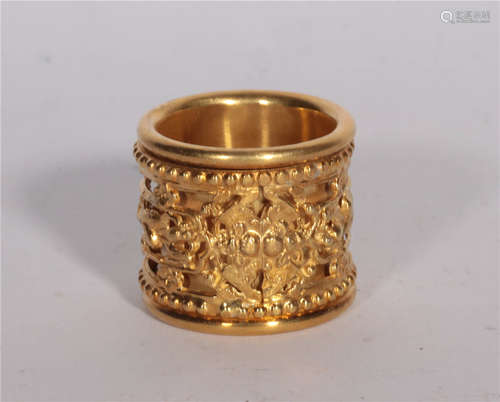 A Silver Gilt Ring