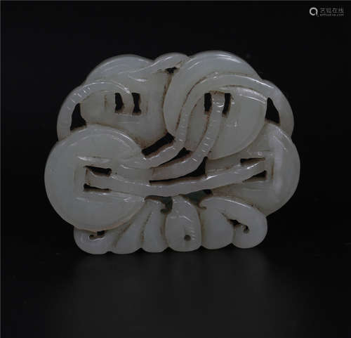 A Carved Jade Pendant Qing Dynasty