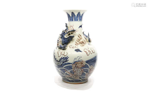 Jarrón de cerámica, China, s.XX