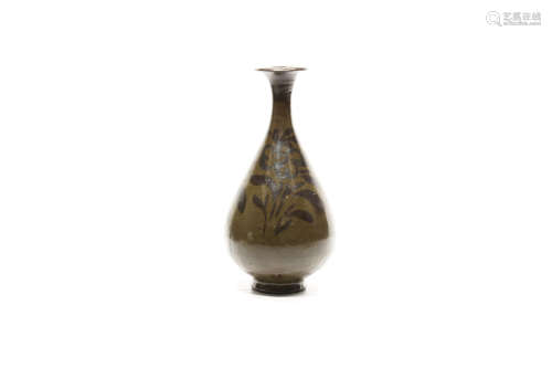 Jarrón de cerámica china estilo Jizhou.