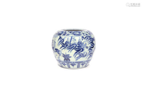 Vasija de cerámica representando dioses taoistas, China, s.XIX