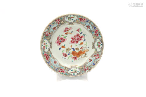 Plato de porcelana china, s.XVIII