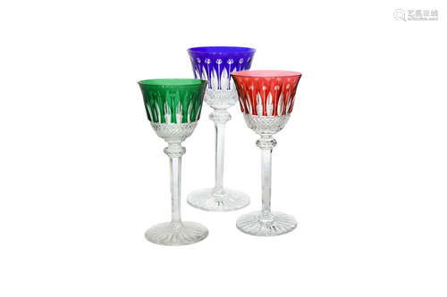 Doce copas de vidrio, Baccarat, s.XX