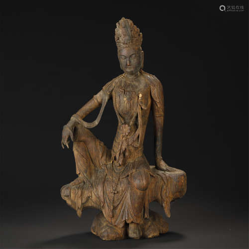 Wood Carved  Kuan Yin