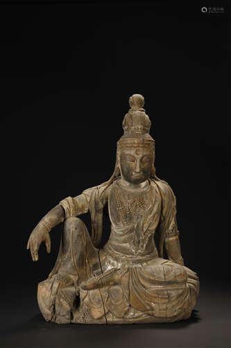 Ming Dynasty,Wood Carved  Kuan Yin