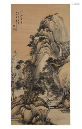 Wu Shixian, Landscape Painting On Paper