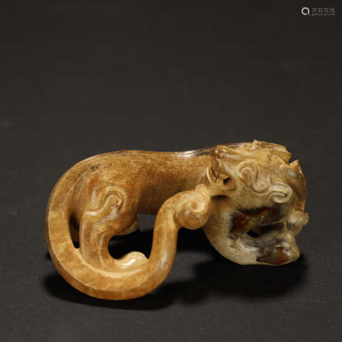 Ancient Jade Beast Pendant