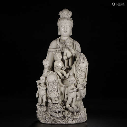 De Hua Yao, Blanc De Chine Kuan Yi Statue