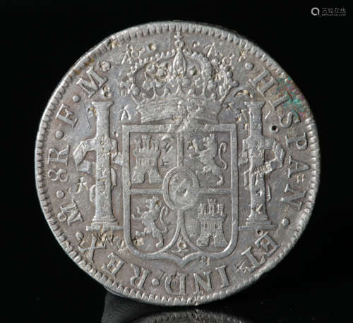 西班牙1788年 MO 8R FM 银币