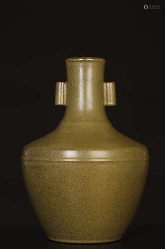 Qian long,Tea glaze appreciation bottle