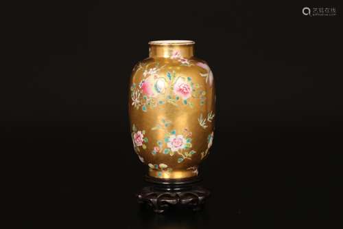 Golden Ground Pastel Lantern Bottle