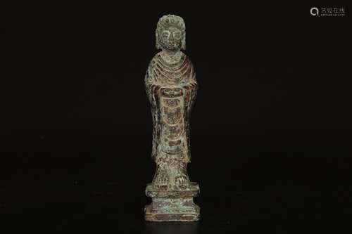 Chinese ancient bronze Buddha