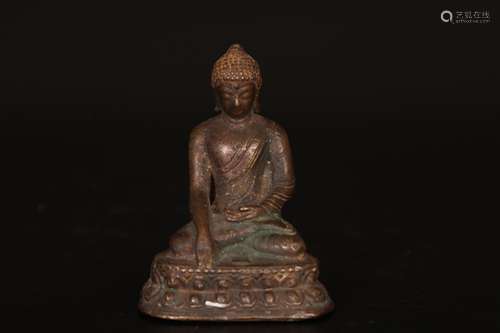 Chinese ancient bronze Buddha