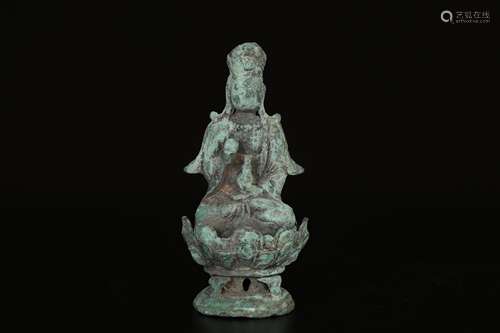 Chinese ancient bronze Buddha