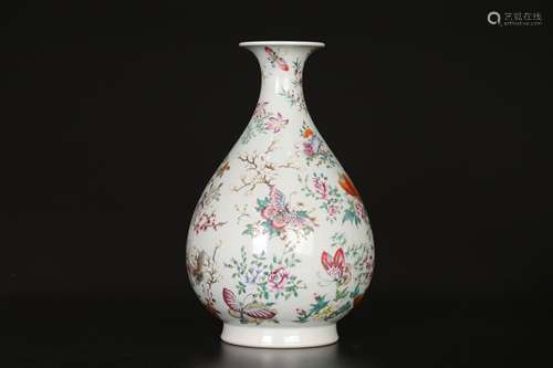 Qing,Pastel Jade Pot Spring Bottle