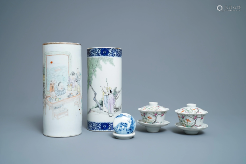 A varied collection of Chinese qianjiang cai, famille