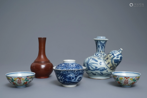 A varied collection of Chinese Yixing stoneware and