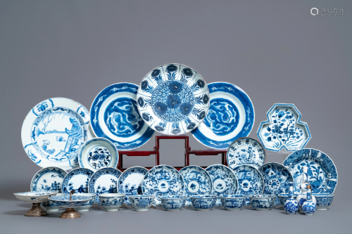 A varied collection of Chinese blue and white