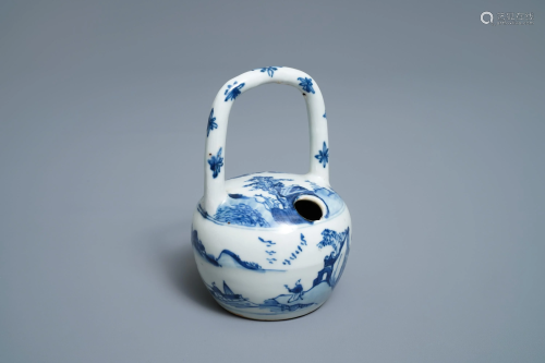 A Chinese blue and white lime pot for the Vietna…