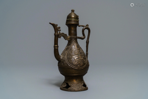A Chinese bronze ewer for the Islamic market, 17/18th