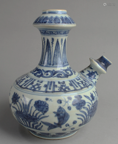 Chinese Blue & White Porcelain Ewer