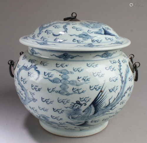Chinese Blue & White Porcelain Jar