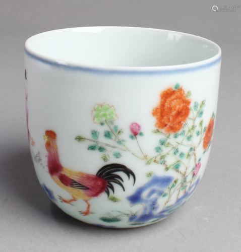 Chinese Famille Rose Porcelain Cup