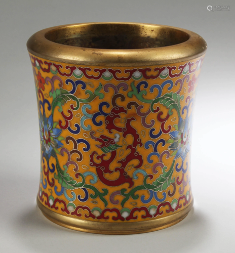 A Chinese Cloisonne Brushpot