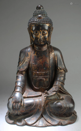 Chinese Gilt Bronze Buddha Statue