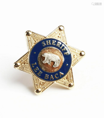 A Sheriff Collar Badge