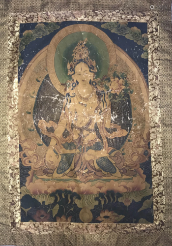 Antique Chinese Thangka