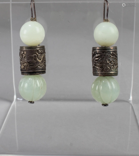 A Pair Of Jade Earrings