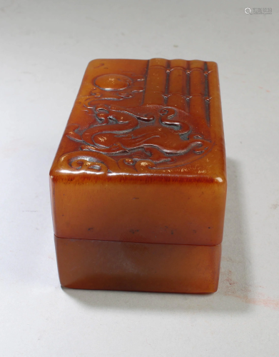 A Chinese Soapstone Seal