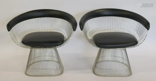 Midcentury Pair Of Warren Platner Chairs.