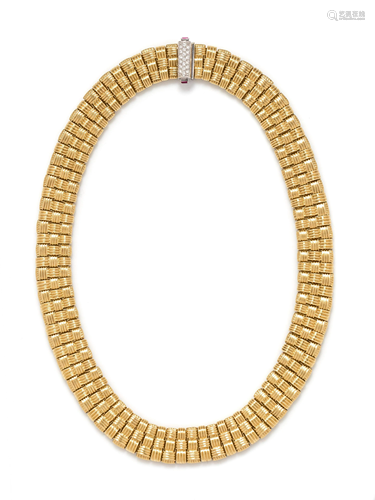 ROBERTO COIN, YELLOW GOLD AND DIAMO…