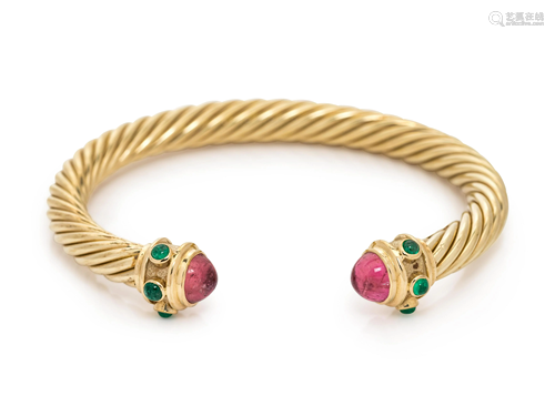 DAVID YURMAN, YELLOW GOLD AND GEMSTO…