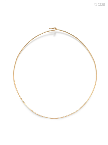 YELLOW GOLD COLLAR NECKLACE