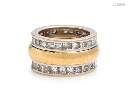 BICOLOR GOLD AND DIAMOND RING