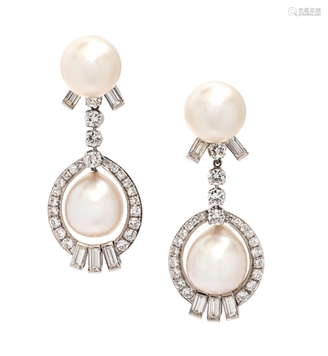 TRIO, CULTURED PEARL AND DIAMOND CONVERTIBL…