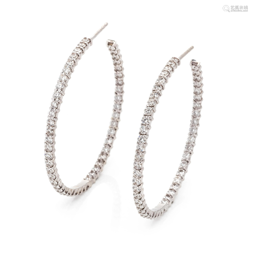 DIAMOND HOOP EARRINGS