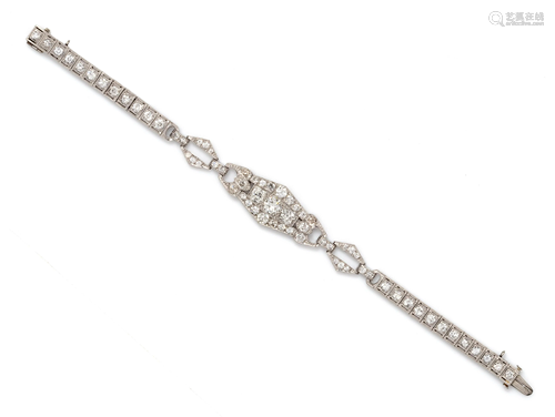 ART DECO, DIAMOND BRACELET