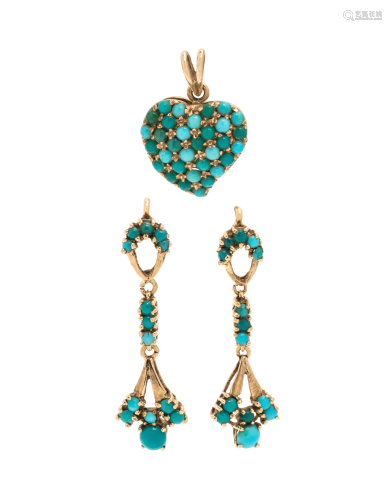 COLLECTION OF TURQUOISE JEWELRY
