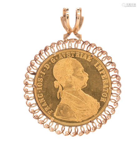 AUSTRIAN 4 DUCAT COIN PENDANT