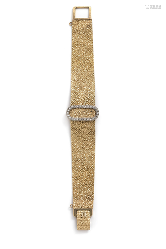 OMEGA, 14K YELLOW GOLD AND DIAMOND SURPRI…