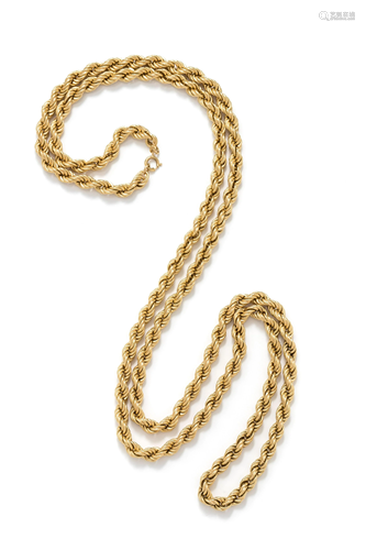 YELLOW GOLD LONGCHAIN NECKLACE