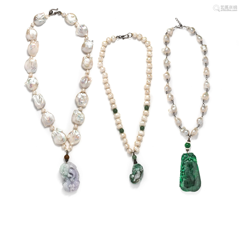 COLLECTION OF CULTURED PEARL NECKLACES