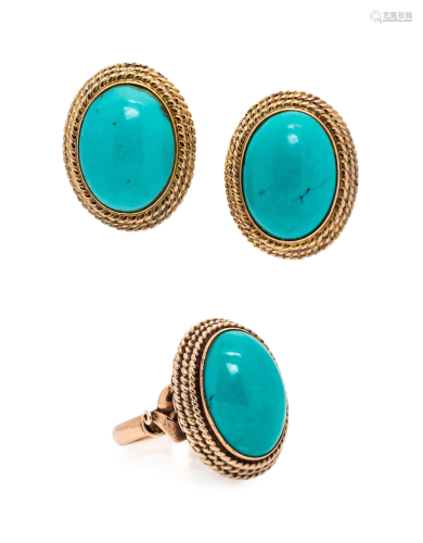 TURQUOISE AND YELLOW GOLD SUITE