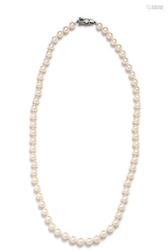 MIKIMOTO, CULTURED PEARL NECKLACE