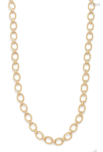 YELLOW GOLD LONGCHAIN NECKLACE