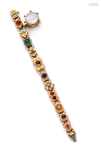 MULTIGEM SLIDE CHARM BRACELET